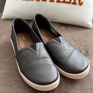 Toms Charcoal Slip-On Shoes! FREE! Brandnew